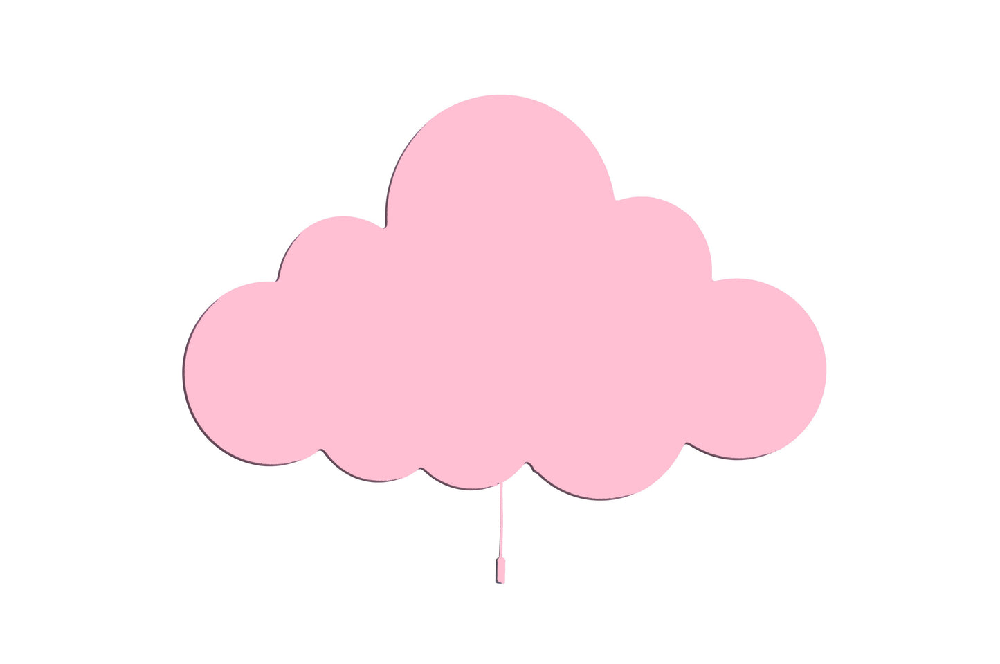 Sleeping Moon & Cloud Wall Light