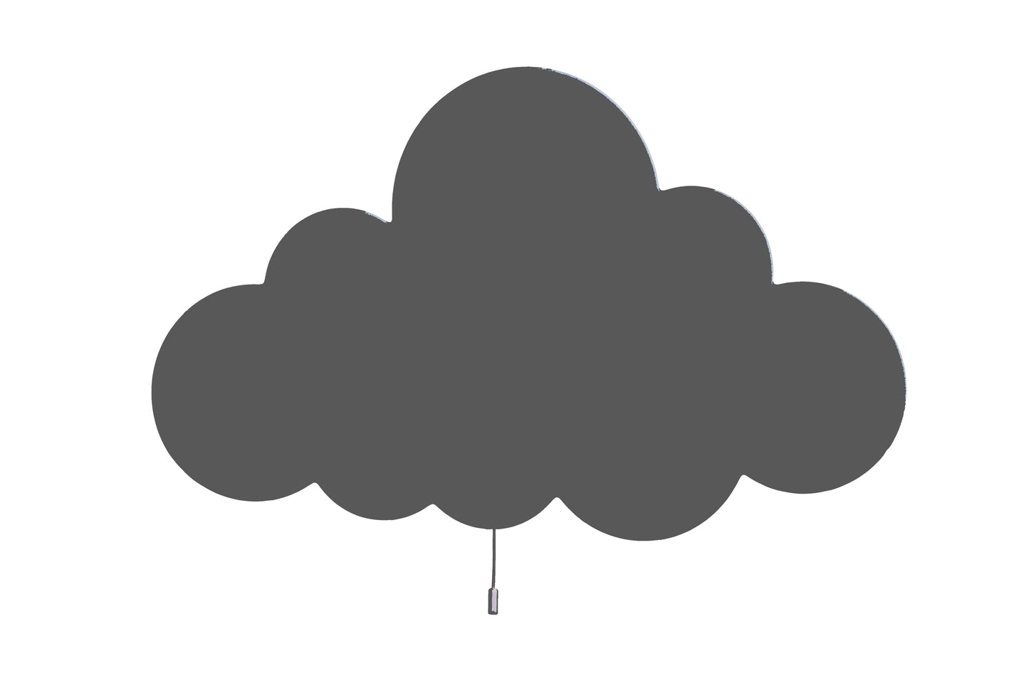 Sleeping Moon & Cloud Wall Light