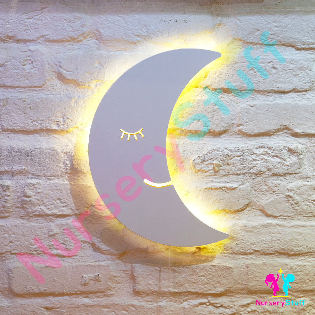 Sleeping Moon Wall Light