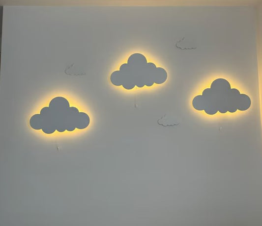 Set of 3 CLOUD Wall Light