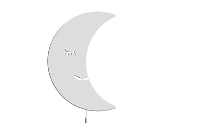 Sleeping Moon Wall Light